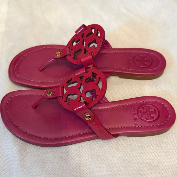 Tory Burch NWOB Magenta Miller Sandals - Picture 2 of 4